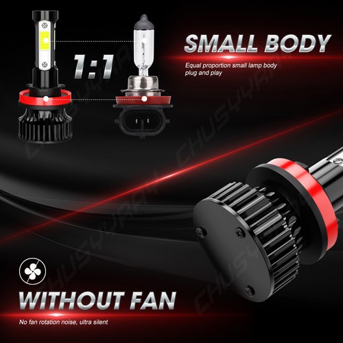 For Dodge Grand Caravan 2011-2018 white 6000k 6x LED Headlight High Lo Fog Bulbs - Picture 12 of 14