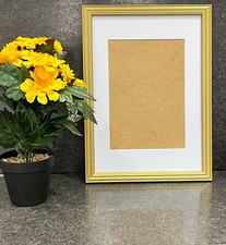 Gold Colour Photo Frame Picture Frame With White Mount A1 A2 A3 A4 A5 Home D�cor