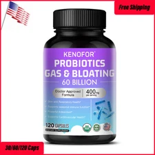 60 Billion Probiotics CFU Potency Gut Health Skin and Respiratony Health