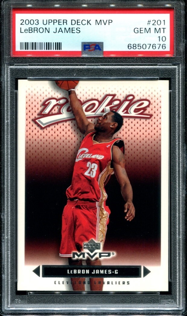 2003 Upper Deck MVP Lebron James #201 RC Rookie PSA 10