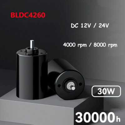 1pc DC 12V 24V Brushless High Speed Motor BLDC4260 Silent Micro Adjustable Motor