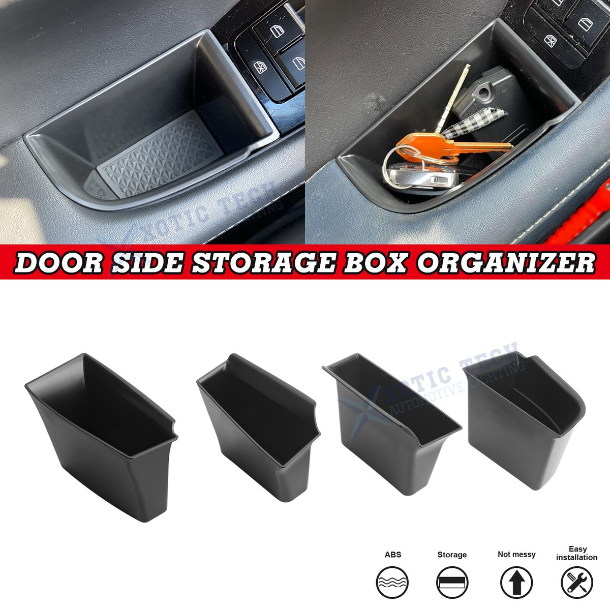 Car Door Grab Tray Organizer Storage Box For Mazda 3 2019-25 CX-30
