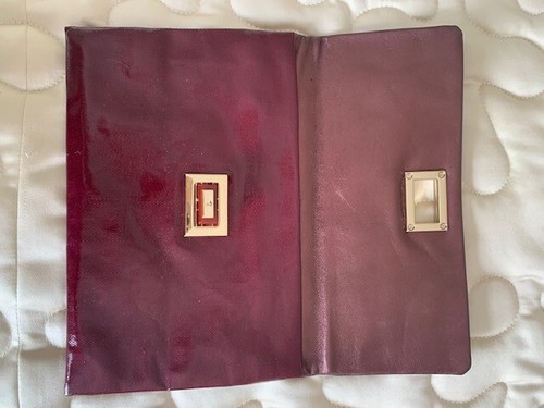 Anya Hindmarch Luxury Valorie Stunning Burgundy Red Clutch New CST £415 - Picture 5 of 8