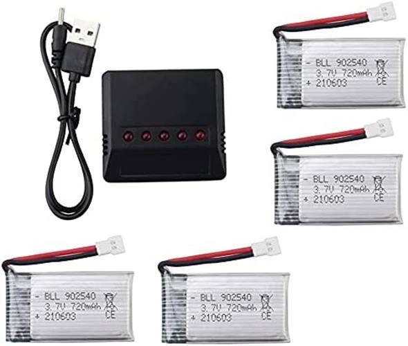 Lot De 2 Batteries LiPo 7.4V 300mAh Pour Avion RC WLToys F959, XK A600 - 2S