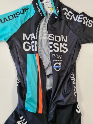 Madison Genesis Pro Short Sleeve One Piece Padded Skin Suit. Youth XS. - Picture 2 of 4