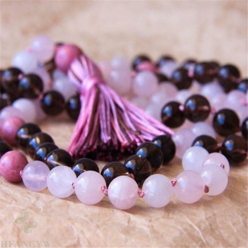 8mm Rose Quartz citrine Gemstone 108 