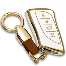 for Lexus Key fob Cover Keychain KeyCase Compatible with 2018-2024 ES350 RX35...