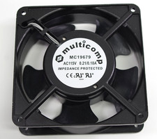 multicomp MC19679 AC115V 0.21/0.18A 12038 12CM Metal Fan