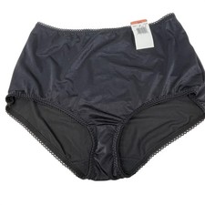 Vanity Fair Womens 3XL Panties Brief Style 840-211 Stretch Comfort Black Granny