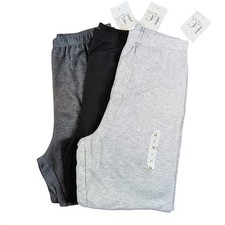 LC Fashions USAwear Leggings 3 Pack Plus Size 2X Black Dark Light Gray NEW