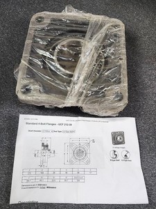 4- Bolt Flange Bearing 2-7/16"Bore Solid Base UCF212-39 last one
