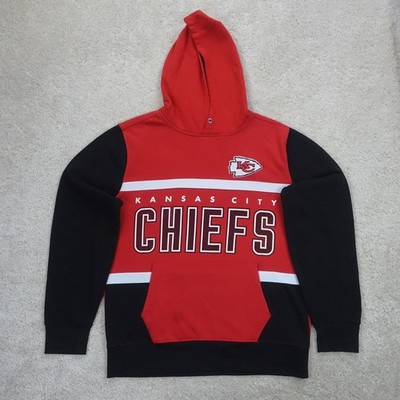Kansas City Chiefs Hoodie Herren Medium rot schwarz NFL Grafik Streetwear Y2K Sport