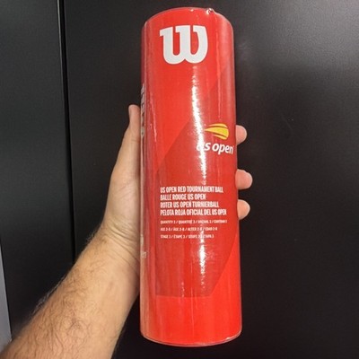 WILSON US OPEN RED TOURNAMENT BALLS X 10 Packs (30 Balls Total)
