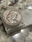 Franklin half-dollars roll of 20, 90% silver circulated, $10 face mixed dates