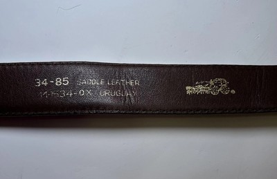 Coach Vintage Brown Leather Belt Size Small 34\