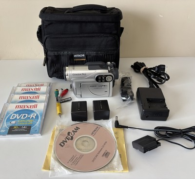 #ad Hitachi Mini DVD CAM Handheld Camcorder DZ BX37A Bundle W Accessories VTG RARE $79.95