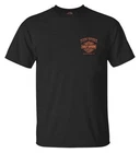 Harley-Davidson Men's Eagle Piston Short Sleeve Crew-Neck Cotton T-Shirt - Black