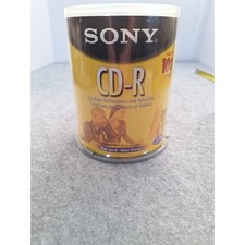 Sony CD R 100 Pack Sealed Blank Recordable Discs 700MB 80 Min High Speed