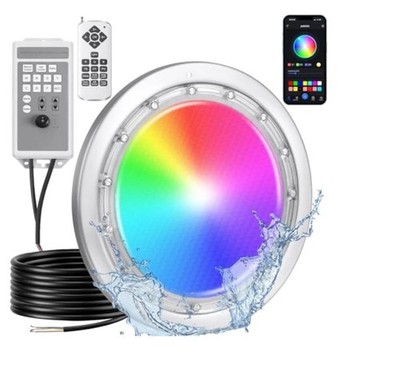 Pomeade FixOasis SH101200 10 Inch 120V White RGB LED Pool Light 50ft App Remote