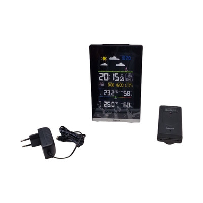 Hama 00222239 Funk Wetterstation Außensensor Thermometer Hygrometer Schwarz