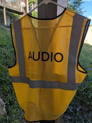 Rufus Du Sol 2026 Tour Safety Vest Color Black And Yellow Audio