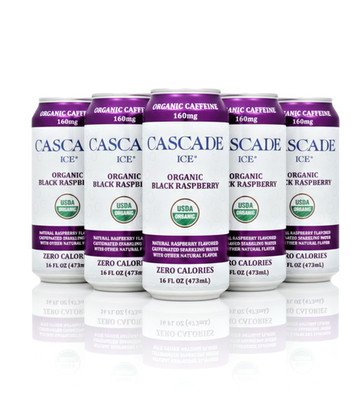   Cascade Ice Water Black Raspberry Organic Caffeinated 6 Pack  ONEDAYSHIP!!
