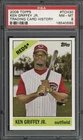 2008 Topps Ken Griffey Jr. Trading Card History #TCH30 PSA 8 NM-MT HOF Reds
