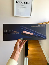 Bio Ionic Gold Pro 1in Ceramic Flat Iron Straightener, Adjustable Heat 430 F