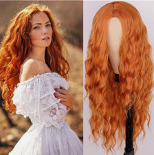 Anime Halloween Wig Dark Orange for Cosplay Party Synthetic Short Hair Wigs