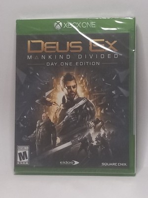 Deus Ex Mankind Divided Day One Edition Xbox One Brand New Factory Sealed
