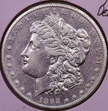 1892-CC Morgan Dollar AU Details ***RARE ORIGINAL COIN***