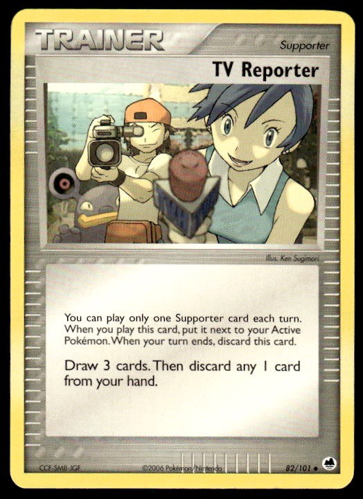 Pokemon Dragon Frontiers #82/101 TV Reporter Uncommon LP