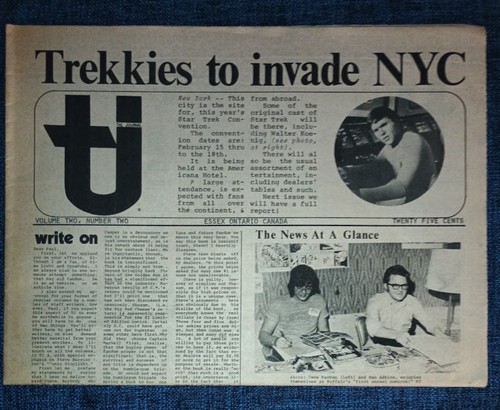 Canadian Comic Fanzine The Journal Vol. 2, #2 February 1974 Star Trek Trekkies