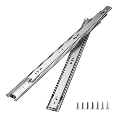 10 Pairs 20'' Heavy Duty Ball Bearing Drawer Slides Full Extension 100 LB Load