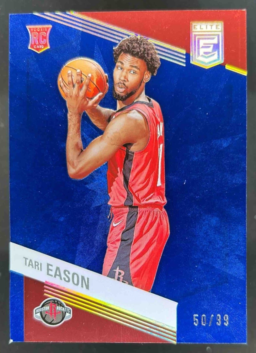 2022-23 Donruss Elite Tari Eason RC Blue Rookie #/99 Rockets