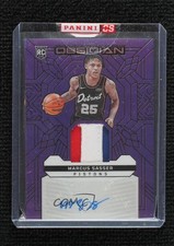 2023-24 Panini Obsidian Electric Etch Purple Flood 21/49 Marcus Sasser Auto 16wc