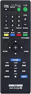 RMT-B120A Replaced Remote for Sony Blu-ray Player BDP-S390 BDP-S4100 BDP-S490