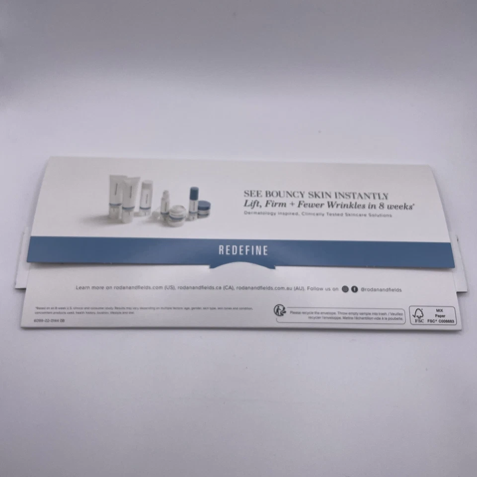 Rodan Fields Redifine 4 Step Regimen Travel Sample .06oz Anti-aging Cream Toner - Image 2 of 4