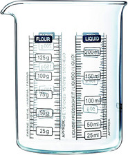 Kitchen Lab Misuratore in Vetro Borosilicato 0.25 Litri, 250 Ml