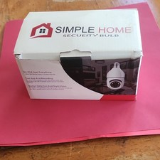 Simple Home Security Bulb Wireless HD 360 Night Vision Motion Detection