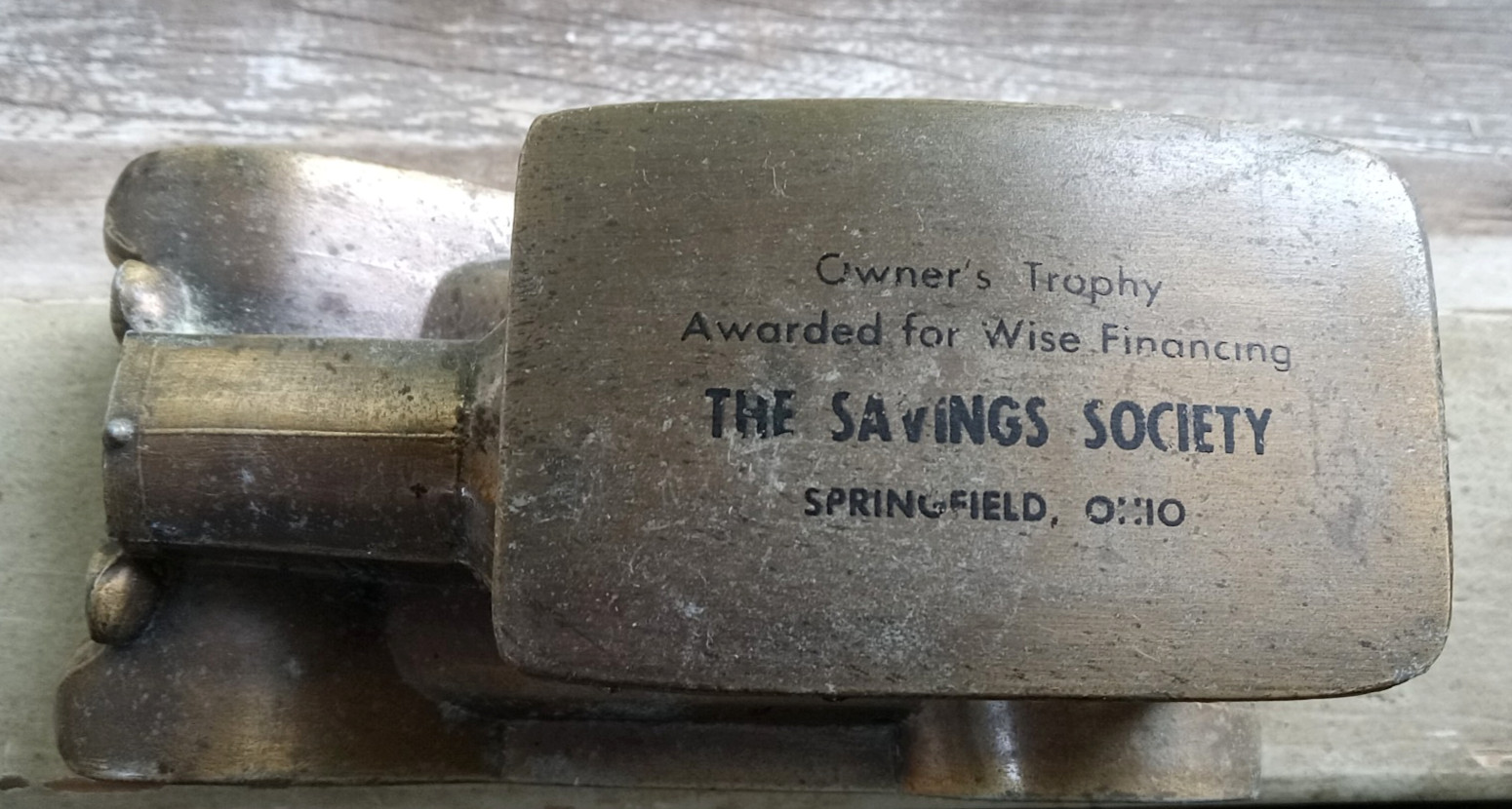 VINTAGE 1927 FORD MODEL T METAL ADVERTISING COIN BANK FROM SPRINGFIELD,OHIO