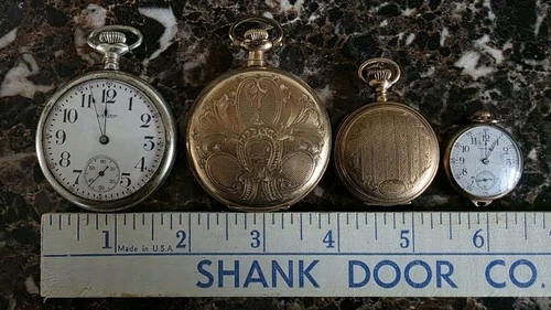 Lot of Antique / Vintage Pocket Watch Parts or Repair Waltham, Equity & American