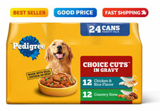 24 Pack Choice Cuts in Gravy Dog Food 13.2oz Chicken Rice Canned 2.44 per gallon