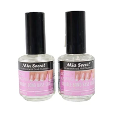 2 PACK Mia Secret Long Lasting Double Bond Base Coat 0.5 oz / 15 ml