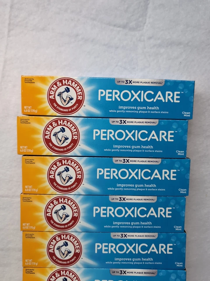 7件Arm & Hammer Peroxicare改善口香糖健康清洁薄荷抗腔牙膏 — 第 3/4 张图片