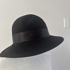 Lancaster Vintage Felt Wool Hat Black, USA