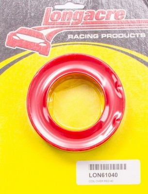 LONGACRE 52-61040 Coil Over Spring Rubber, 40 Durometer, Red, 2.5-2.625 in