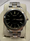 Vintage Seiko V742-8119 Quartz Men's 38mm Watch Black Dial Date - running
