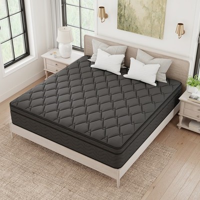 12'' Hybrid Mattress in a Box Gel Memory Foam Spring Twin Full Queen King Size