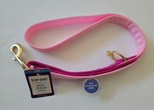 TOP PAW Easy Clean Leash w/Accessory Ring - Pink/Bright Pink Handle - 4 ft